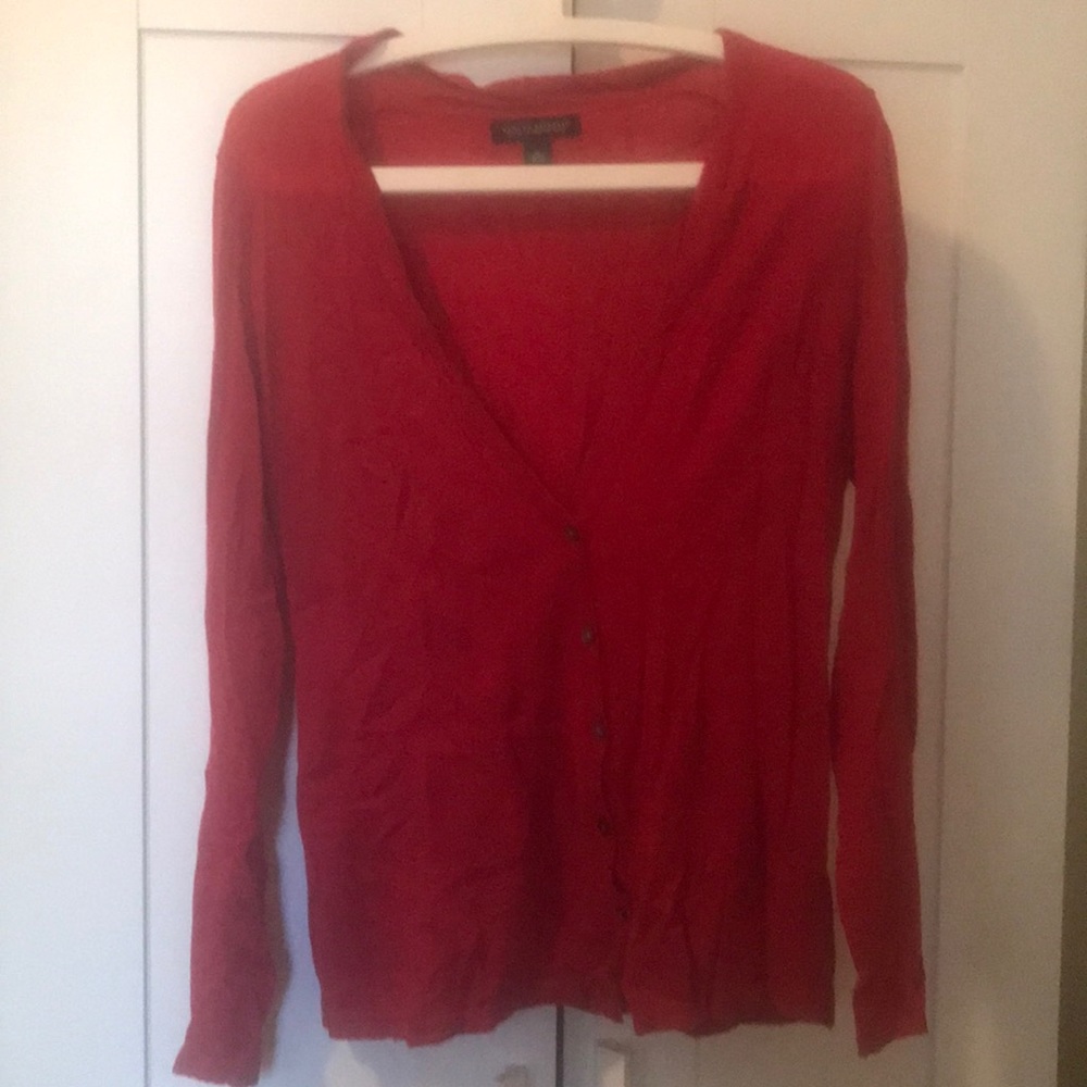 Banana Republic Red Cardigan